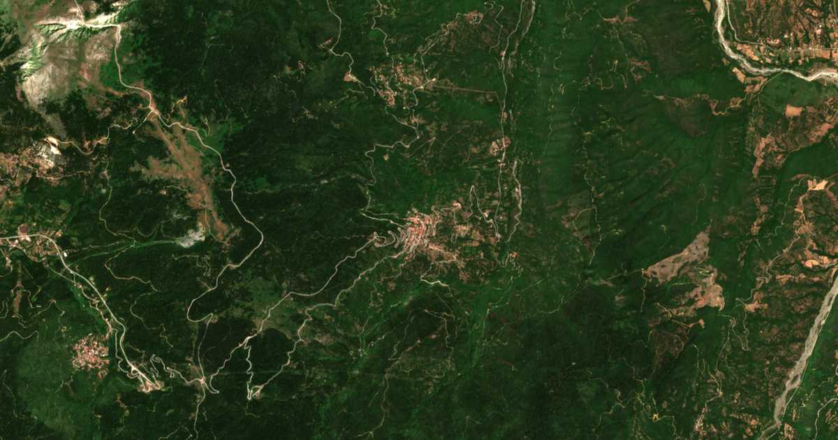 Сателитска карта на Tymfristós