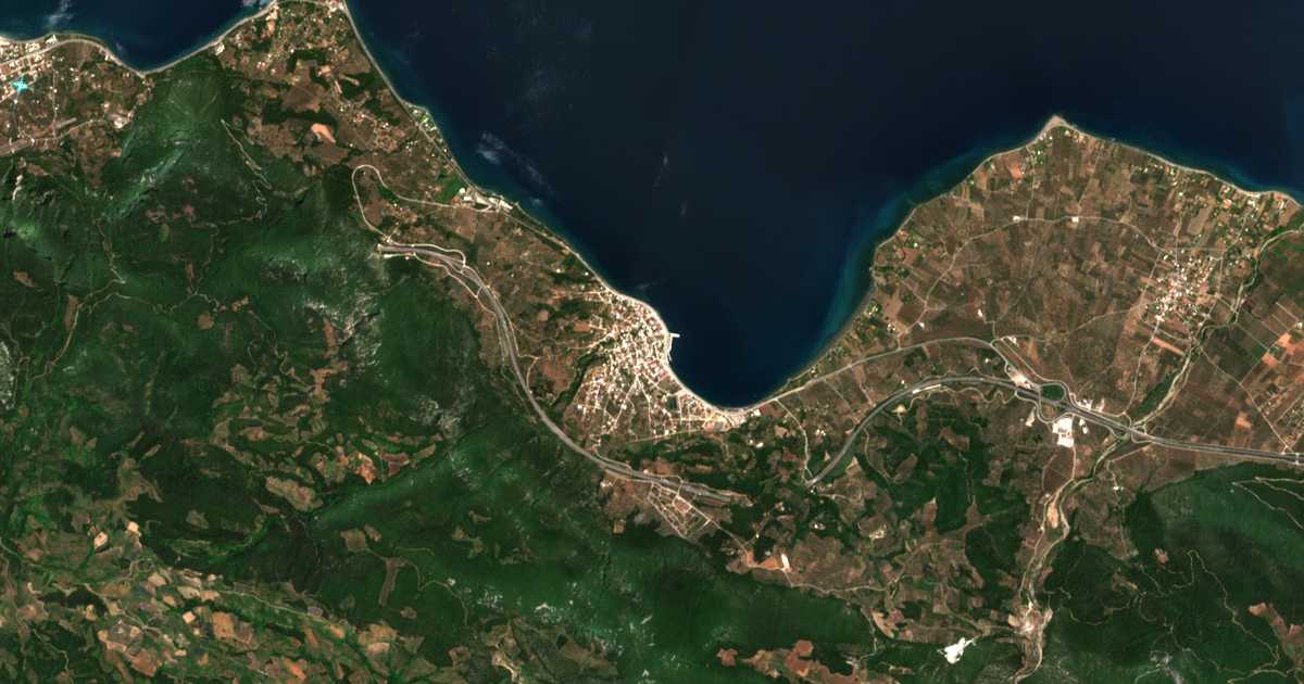 Сателитска карта на Ágios Konstantínos