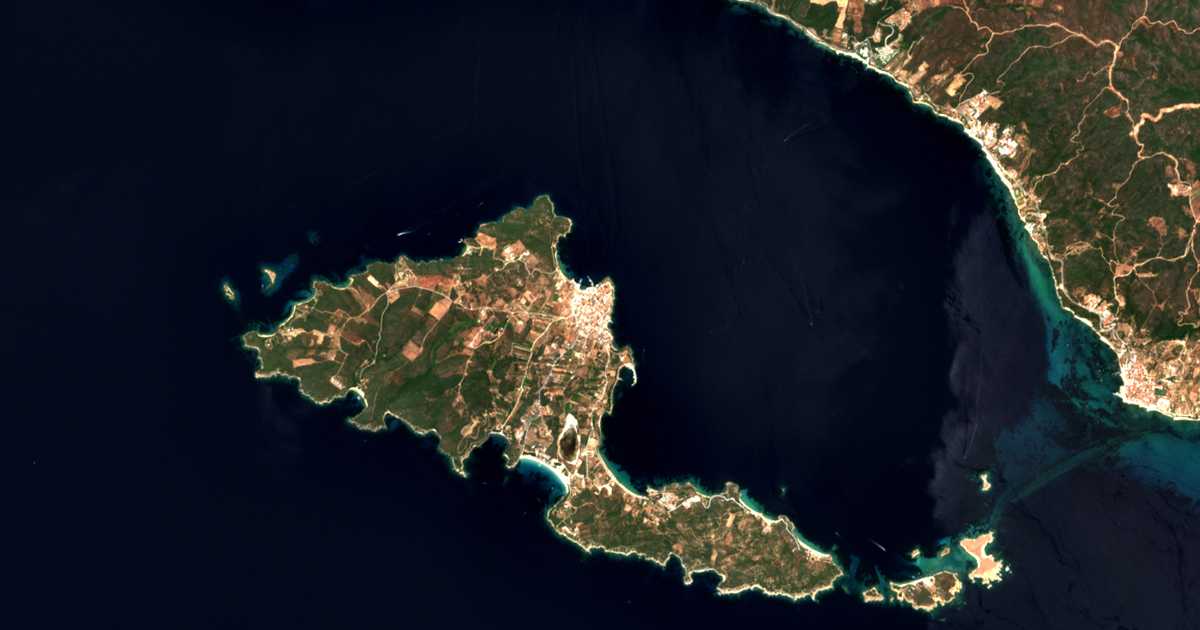 Сателитска карта на Амолјани