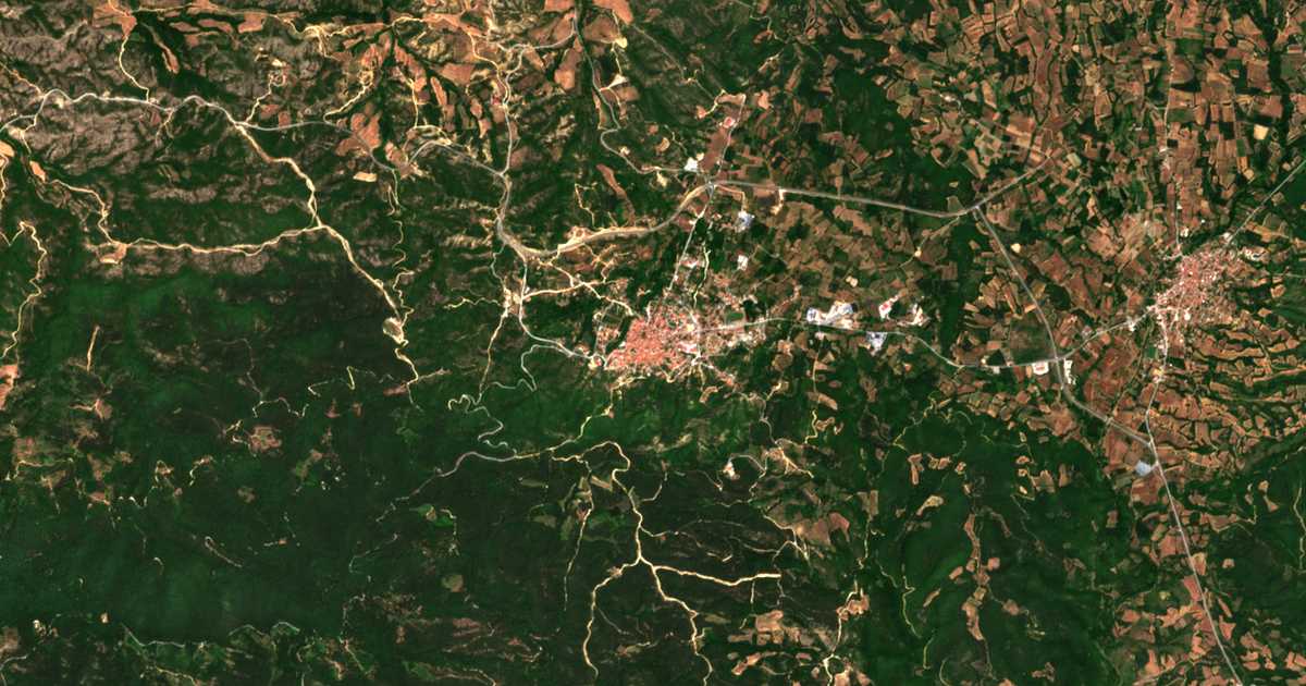 Сателитска карта на Леригово