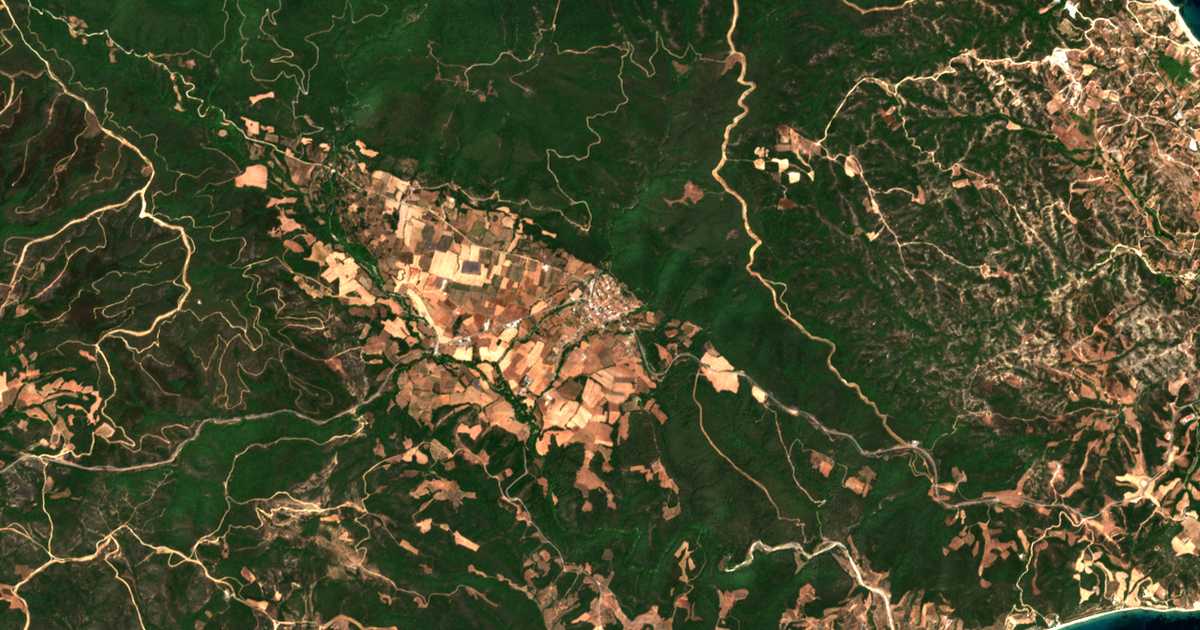 Сателитска карта на Гомати