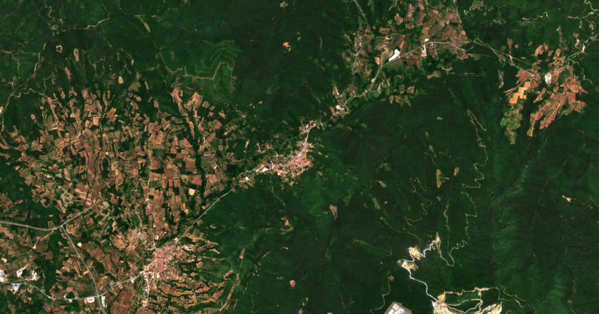 Сателитска карта на Ново Село