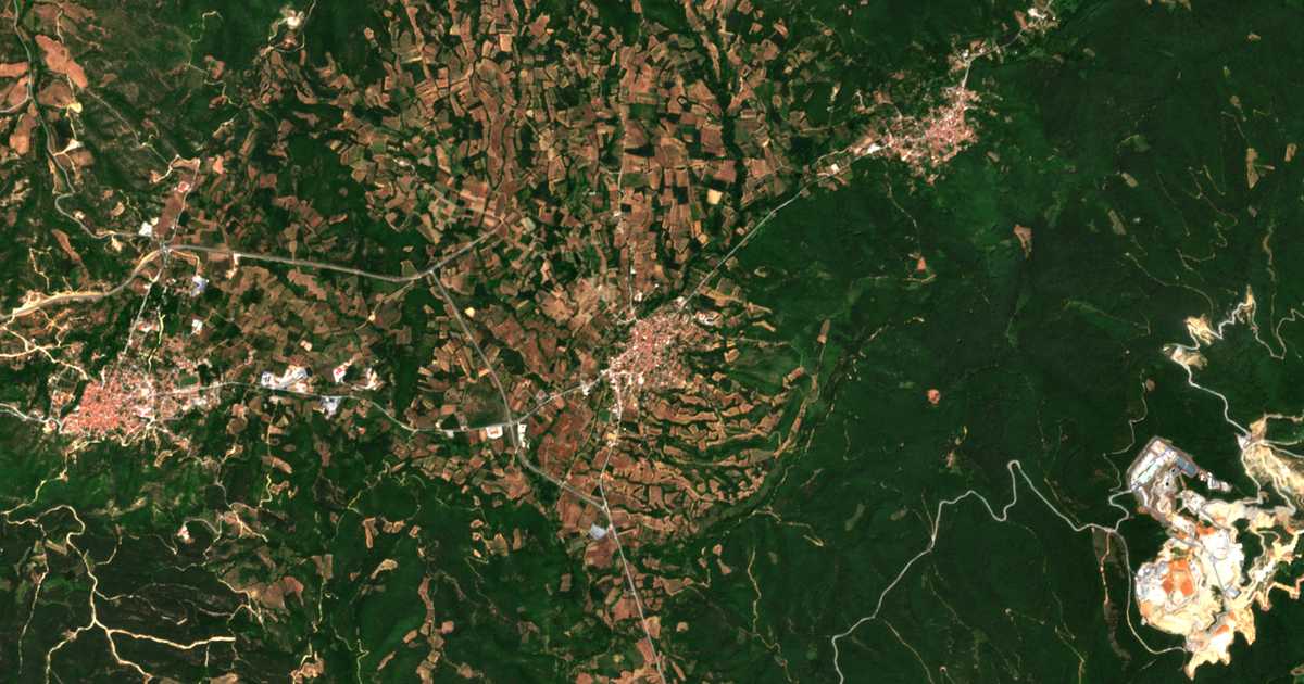 Сателитска карта на Паљухор