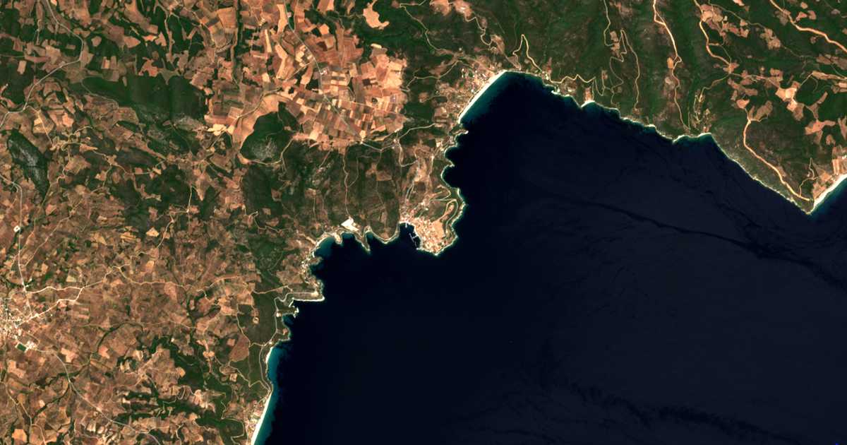 Сателитска карта на Пиргадикија