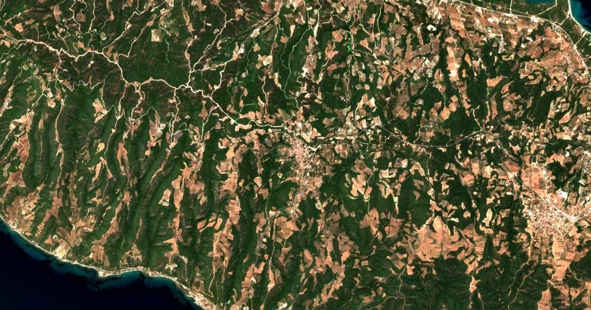 Сателитска карта на Аја Параскева