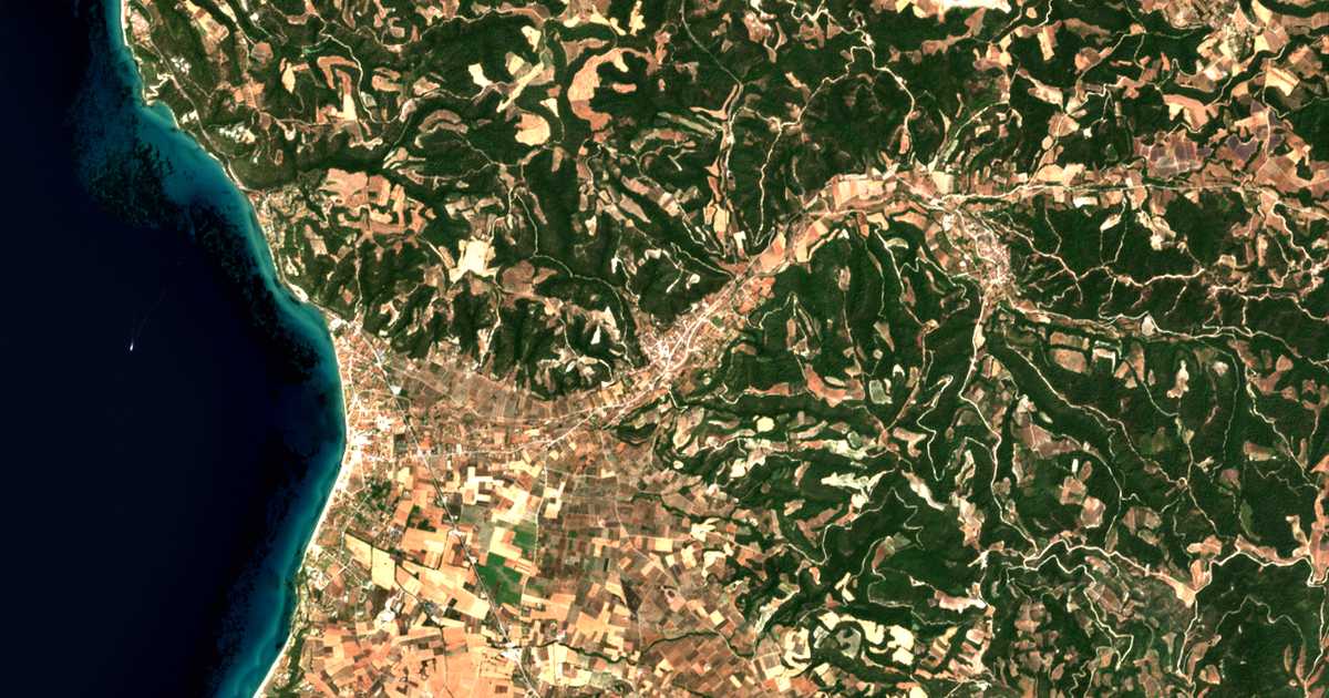 Сателитска карта на Фурка
