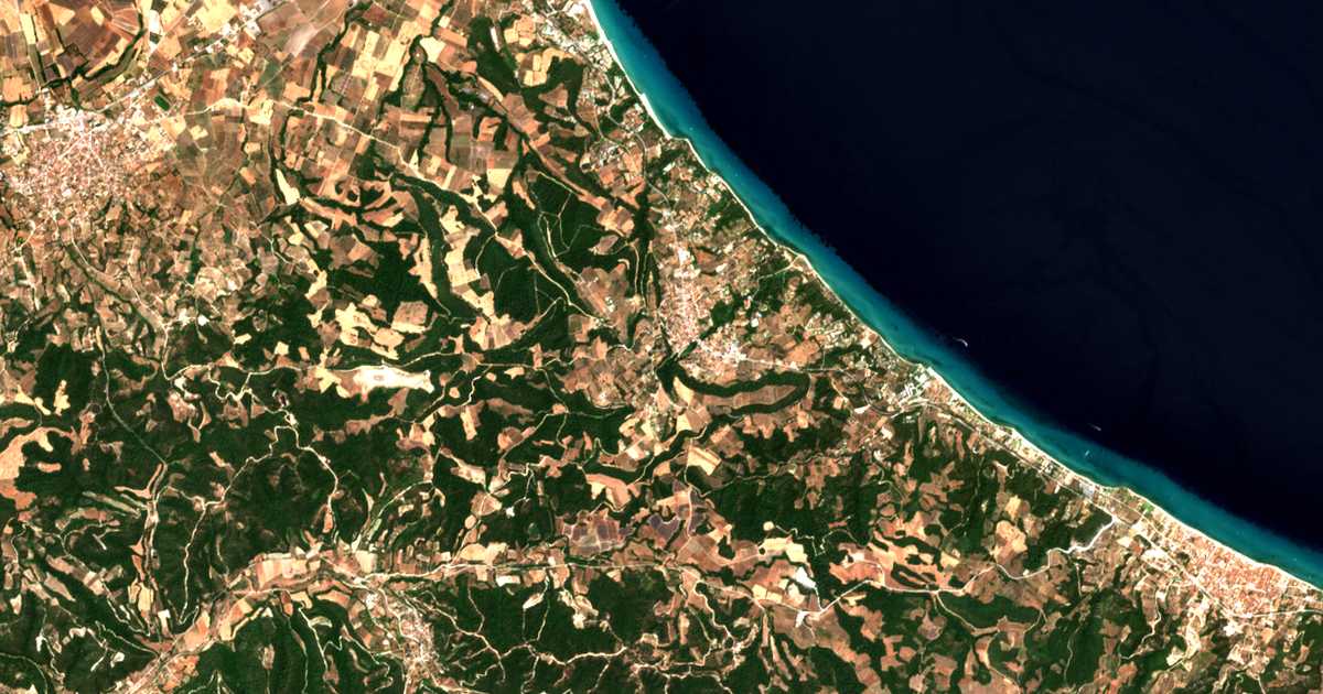 Сателитска карта на Пазаракија