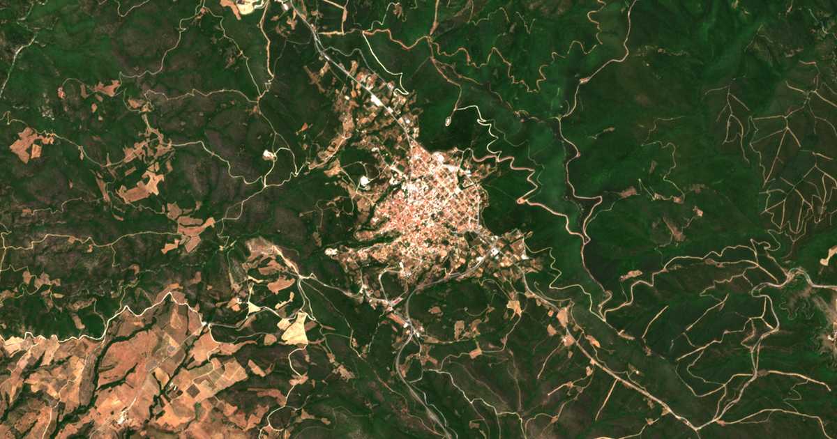 Сателитска карта на Полигеро
