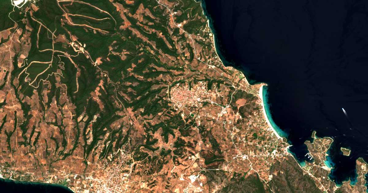 Сателитска карта на Аја Никола