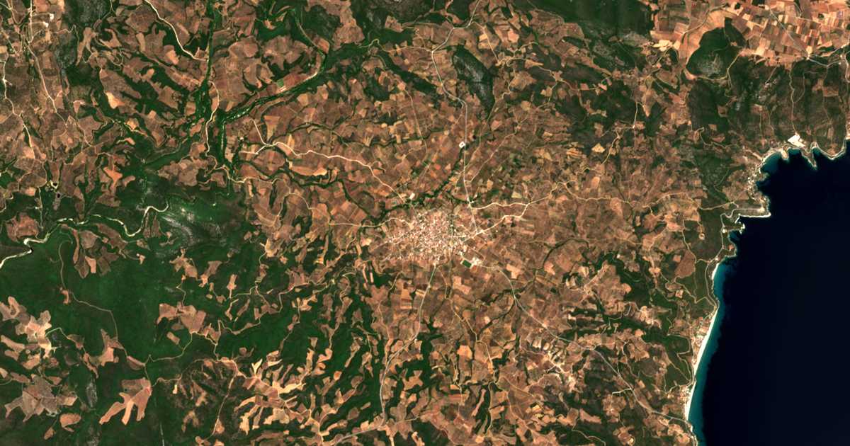 Сателитска карта на Метиргич