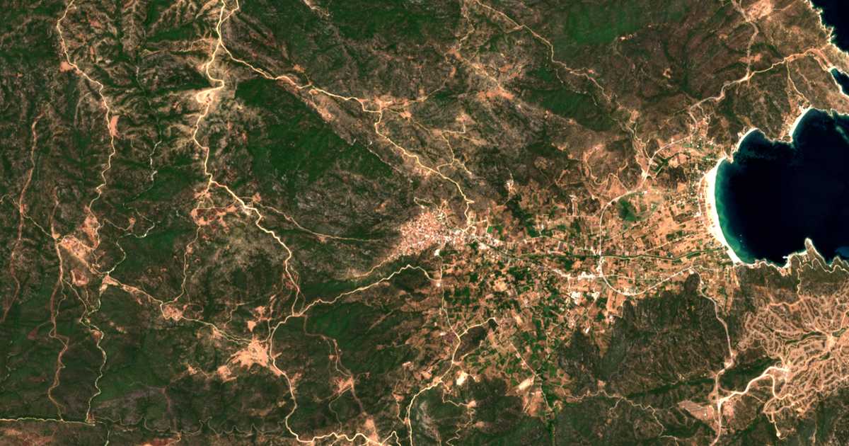 Сателитска карта на Шиќа