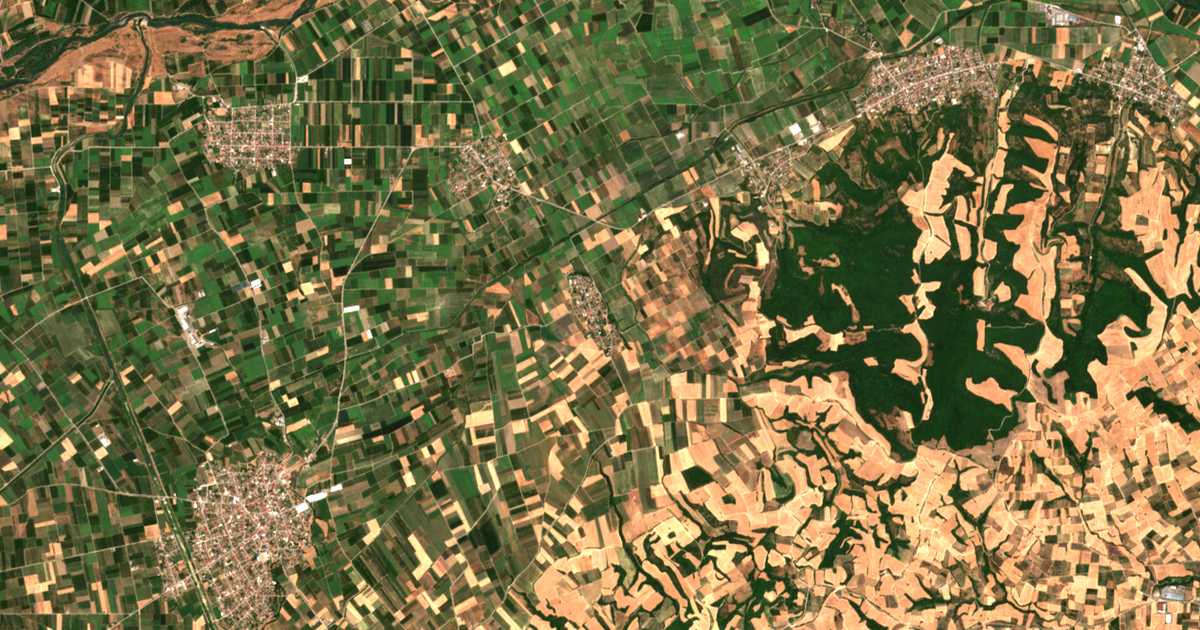 Сателитска карта на Нов Продром