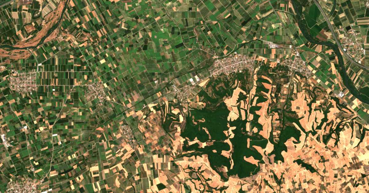 Сателитска карта на Трихлево