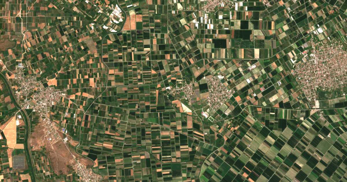 Сателитска карта на Ново Село