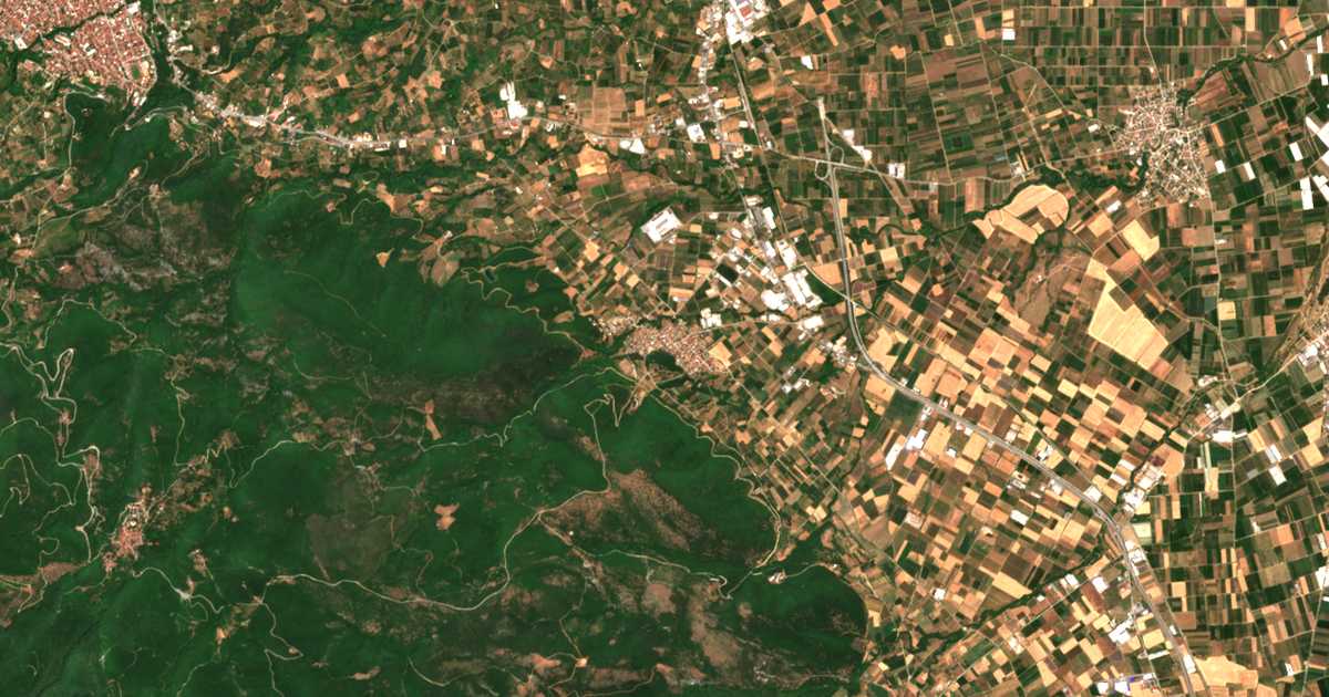Сателитска карта на Хоропан