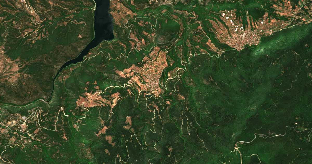 Сателитска карта на Драчко