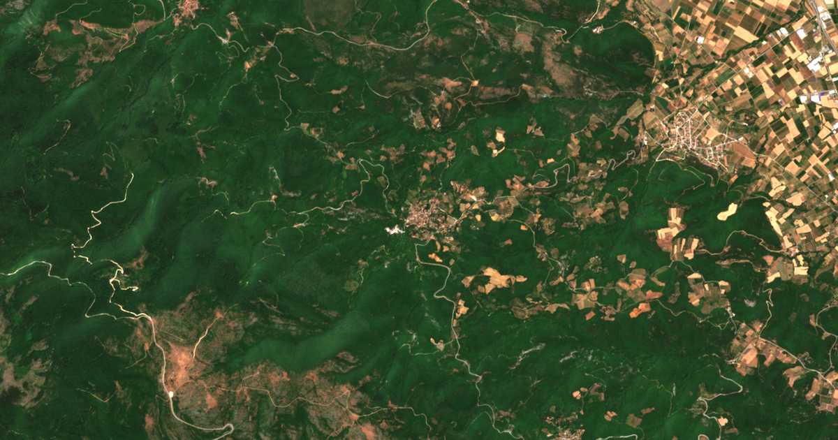 Сателитска карта на Чорново