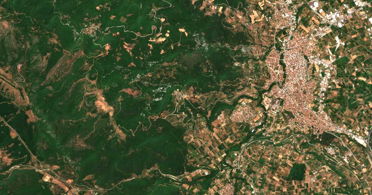 Сателитска карта на Куманич