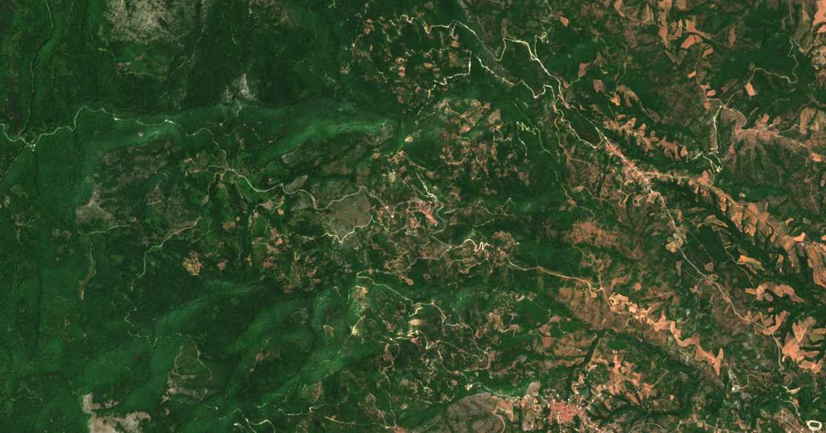 Сателитска карта на Баровица