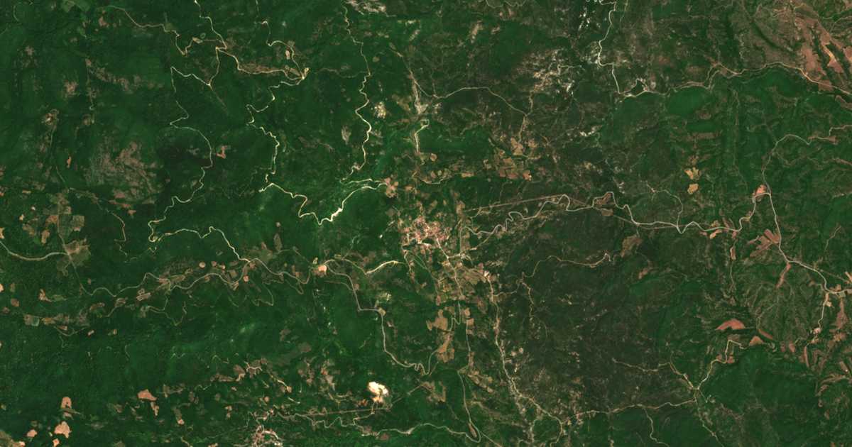 Сателитска карта на Љумница