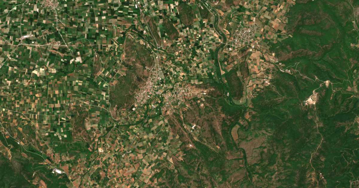 Сателитска карта на Рудино