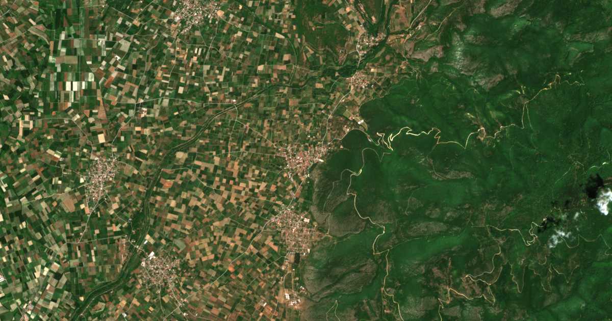 Сателитска карта на Страишта