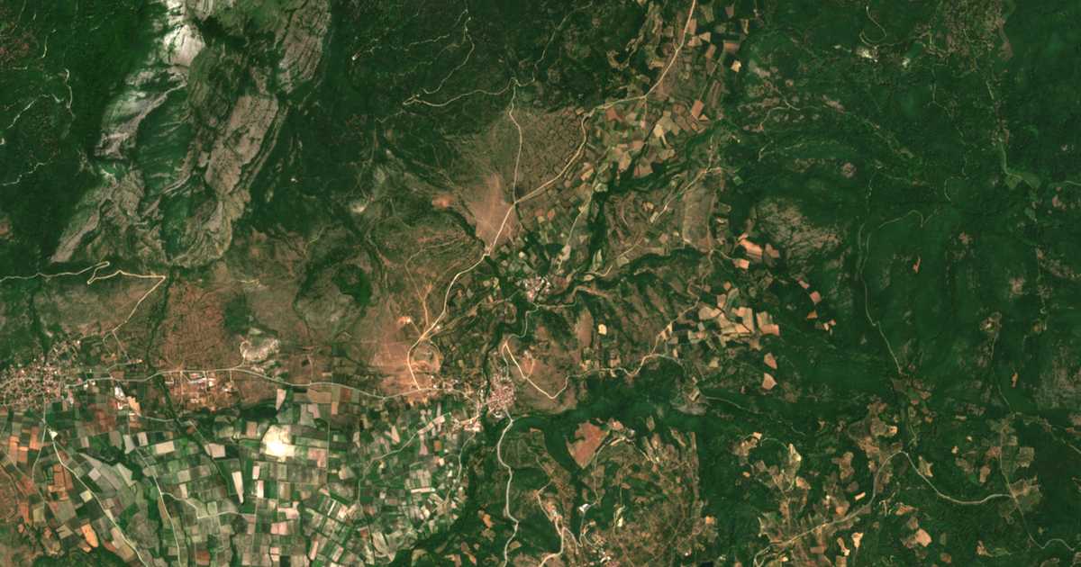 Сателитска карта на Лугунци