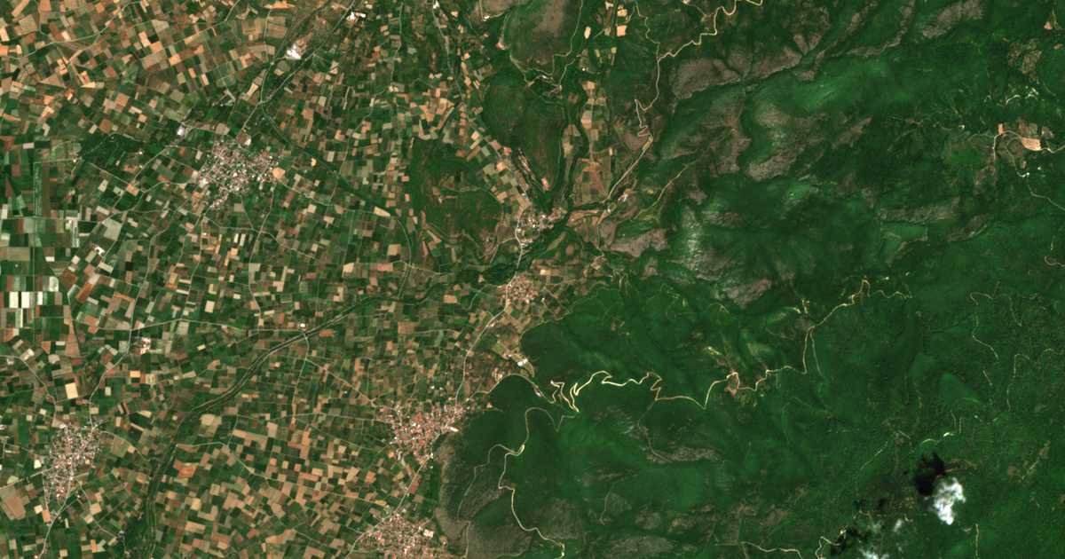 Сателитска карта на Новоселци