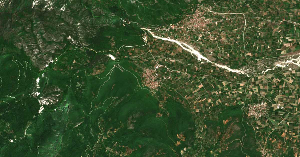 Сателитска карта на Тресино