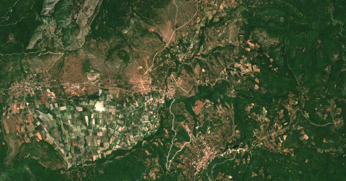 Сателитска карта на Бериславци