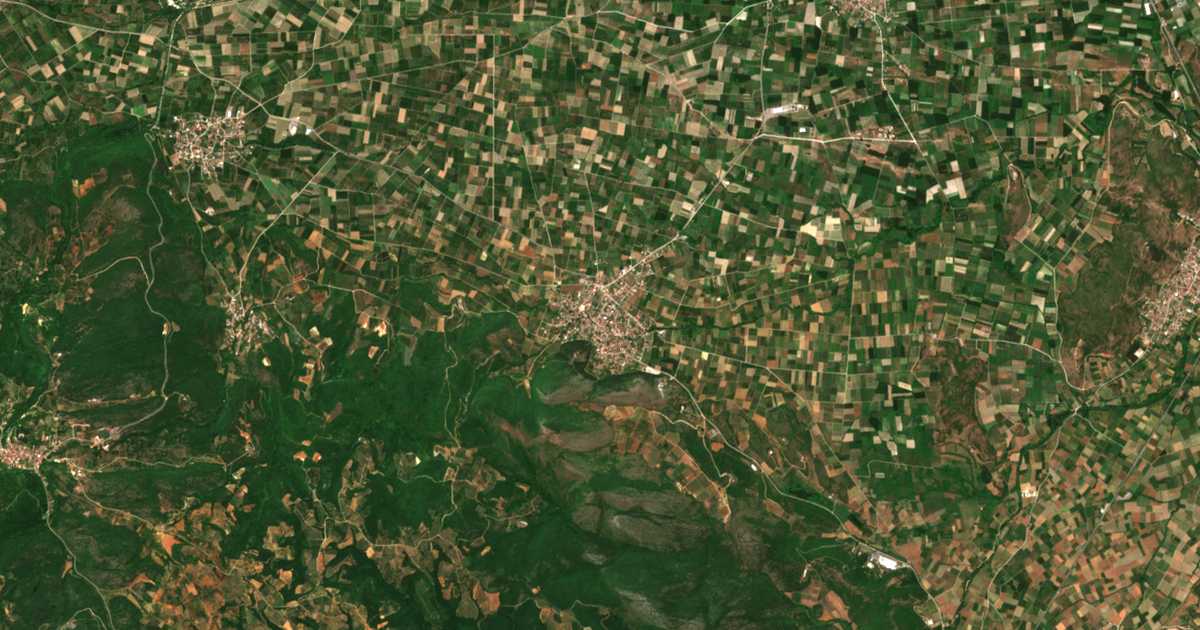 Сателитска карта на Полјани