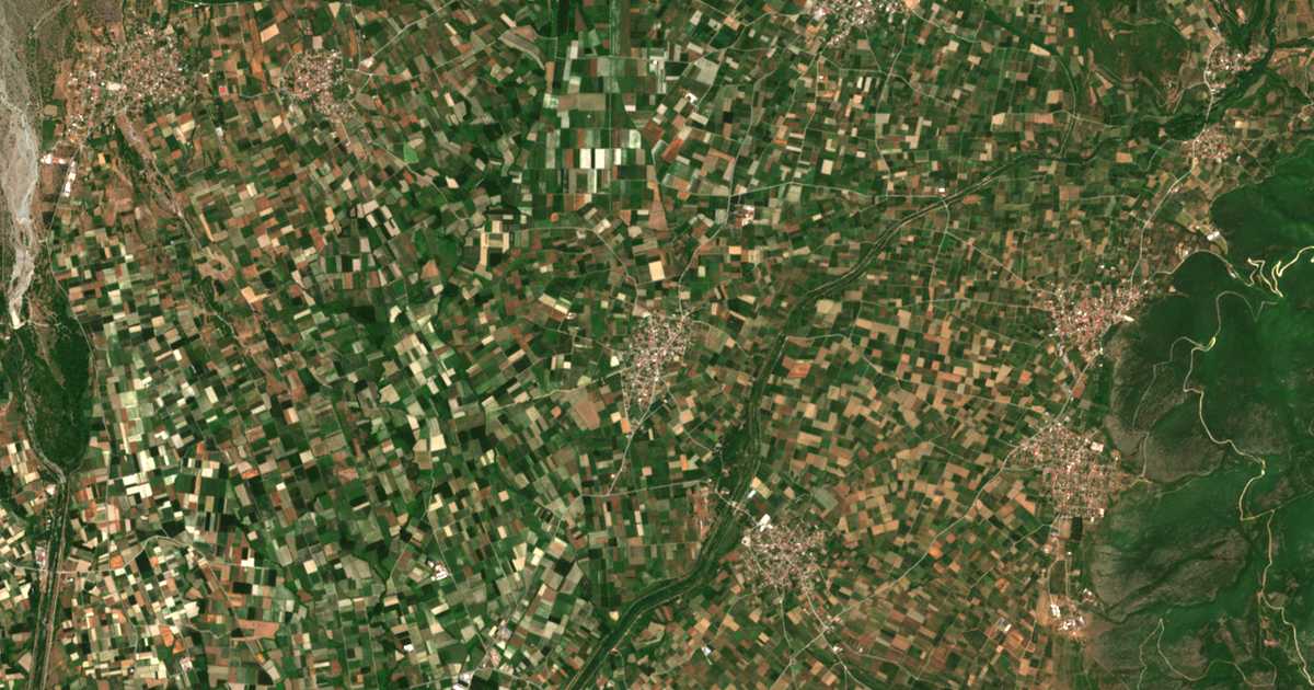 Сателитска карта на Ружјани