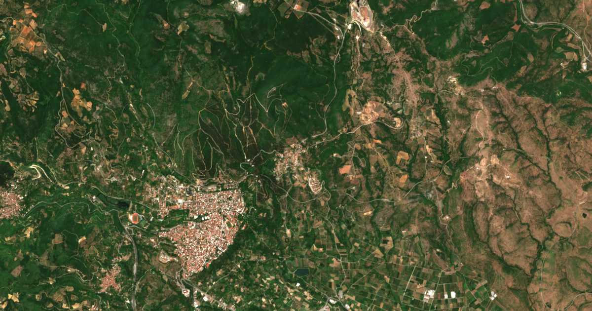 Сателитска карта на Црковјани