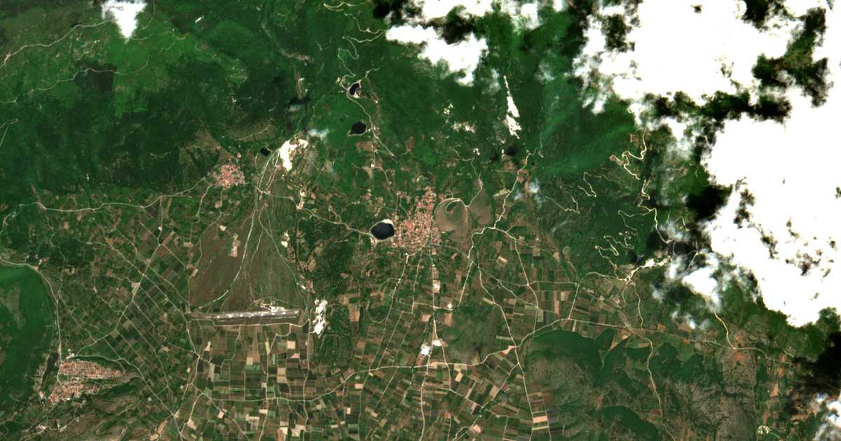 Сателитска карта на Ослово