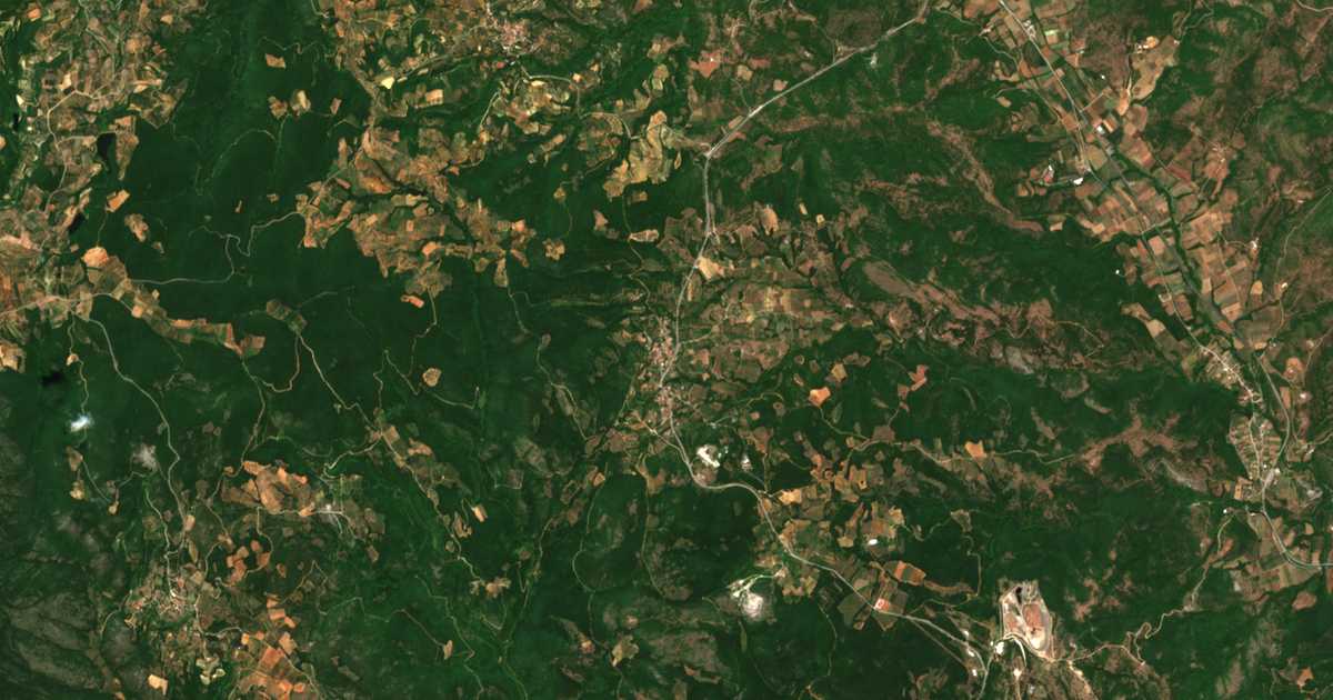 Сателитска карта на Ново Луковец