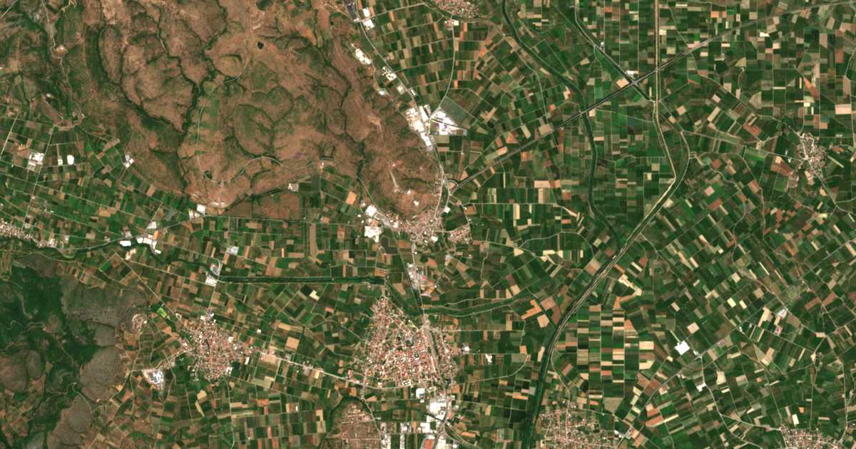 Сателитска карта на Треболец