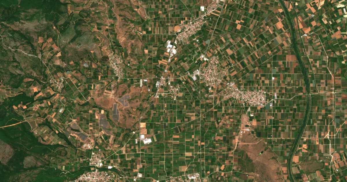 Сателитска карта на Ново Село