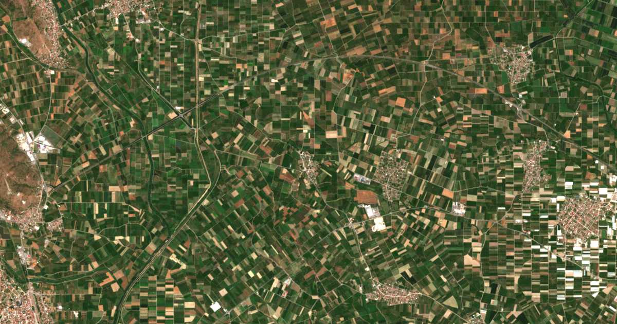 Сателитска карта на Сенделчево