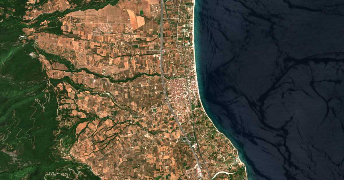 Сателитска карта на Лептокарија