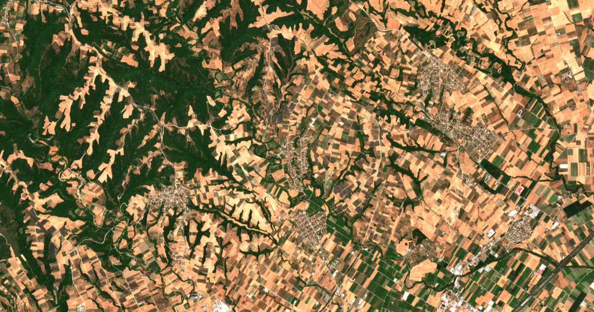 Сателитска карта на Горно Иваново