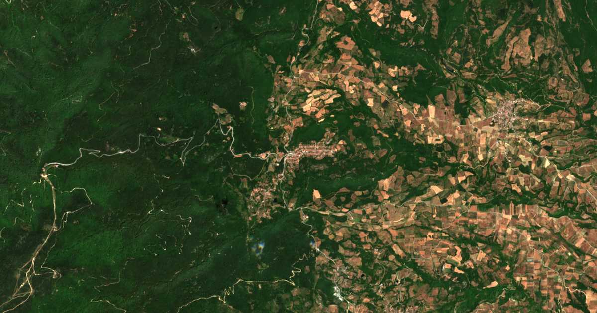 Сателитска карта на Скутерна