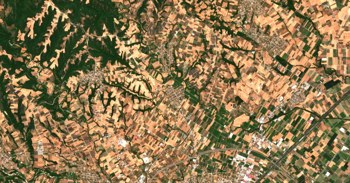 Сателитска карта на Турија
