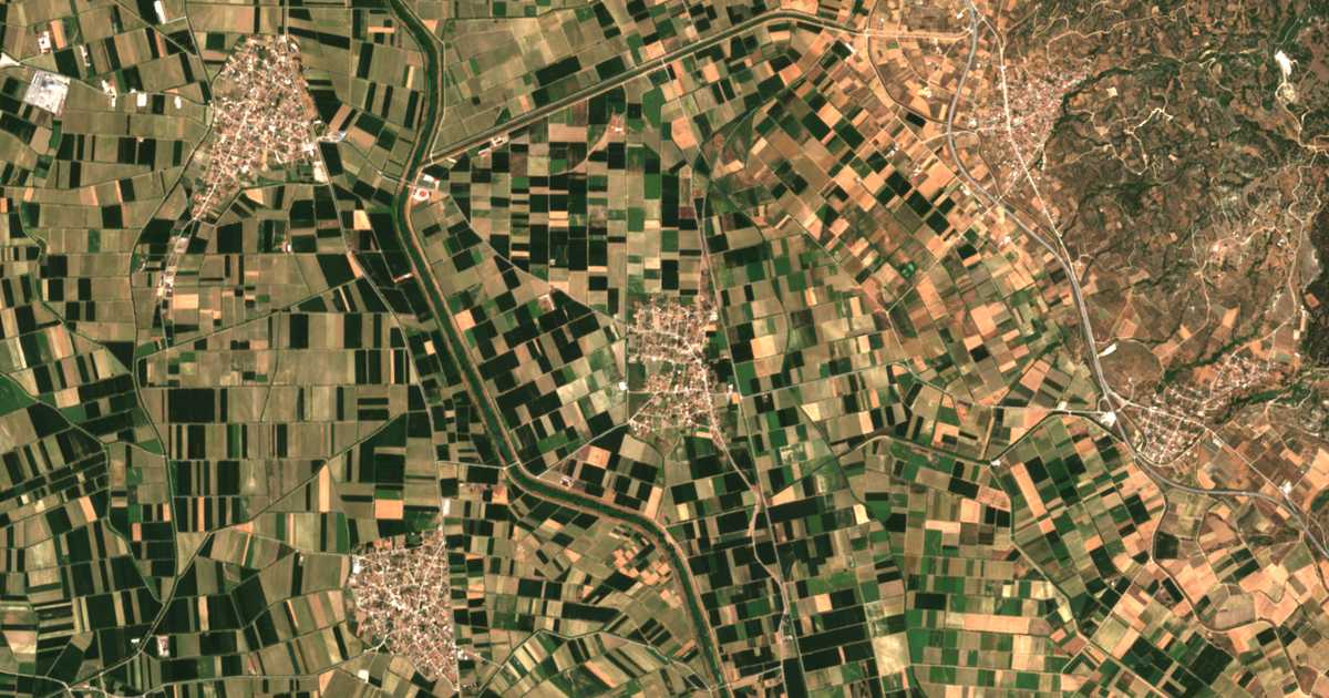 Сателитска карта на Ќуприја