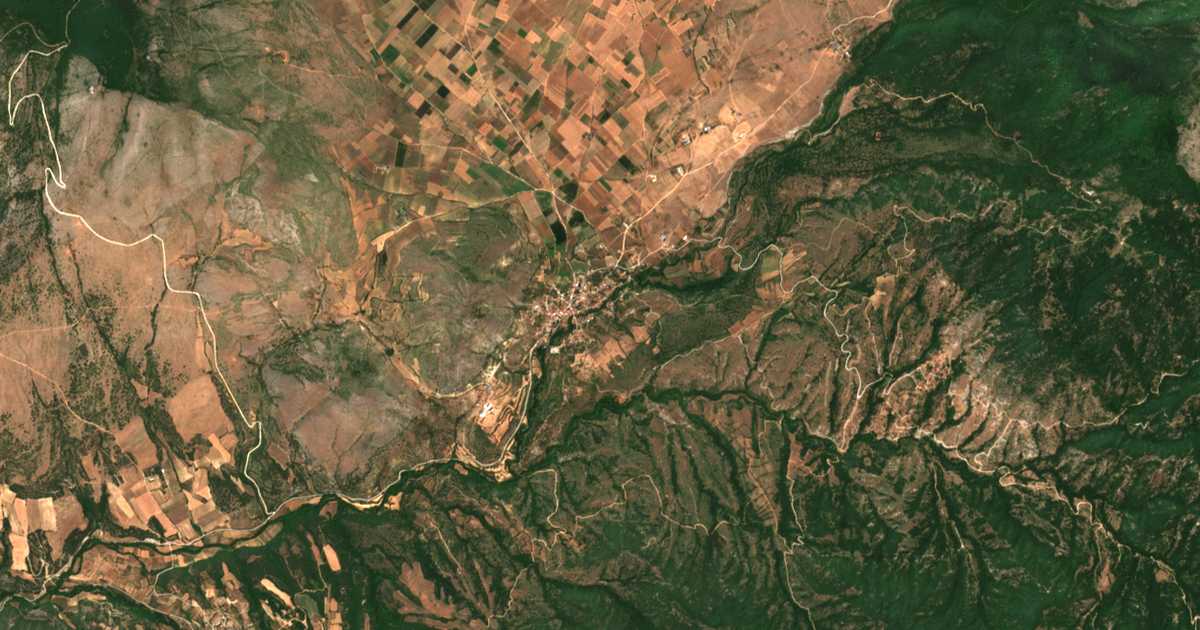 Сателитска карта на Крушево
