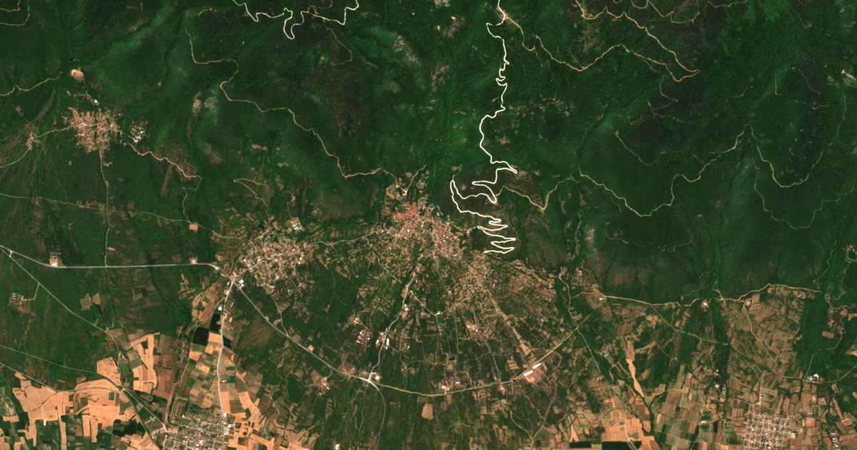 Сателитска карта на Горно Порој