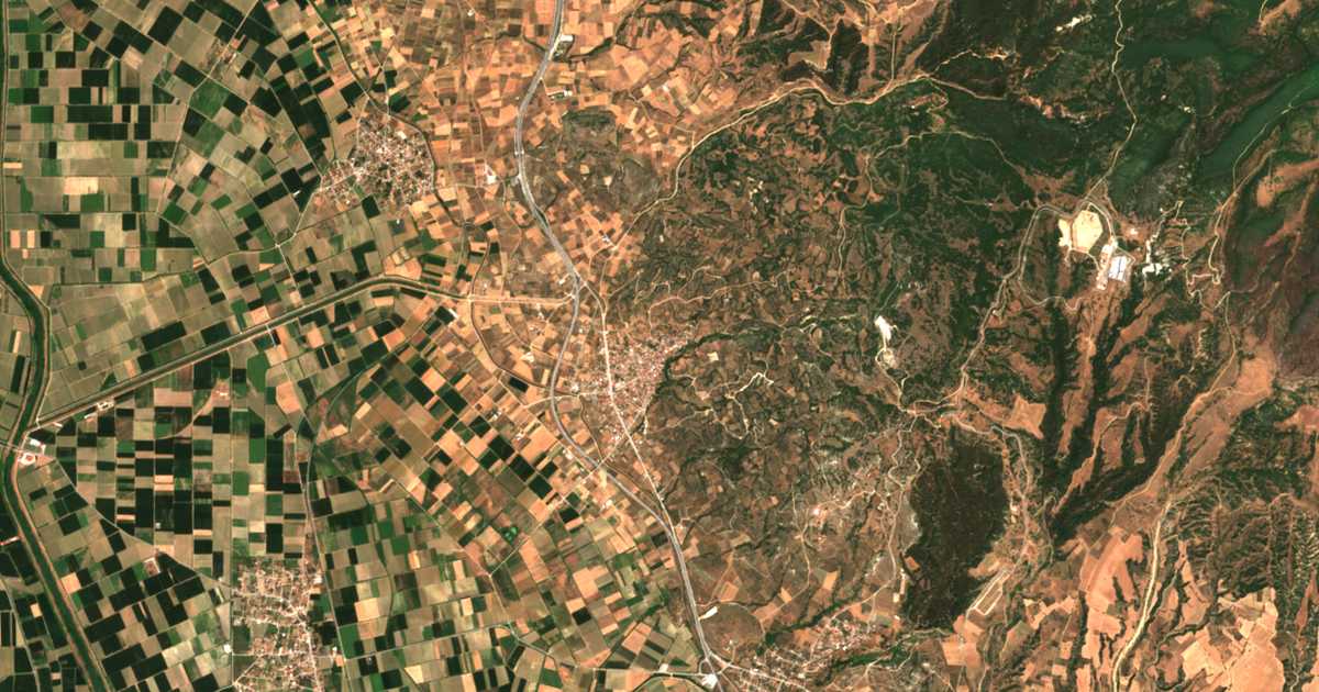 Сателитска карта на Савек
