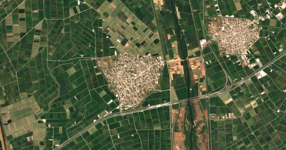 Сателитска карта на Јунчии