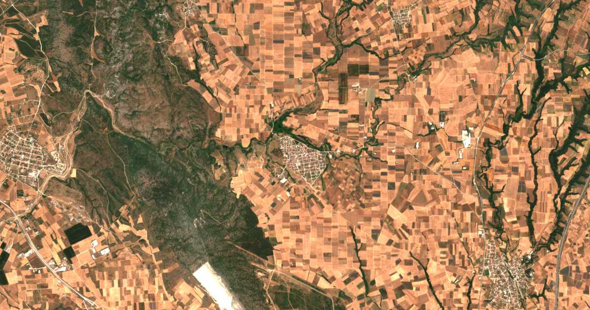 Сателитска карта на Ново Село