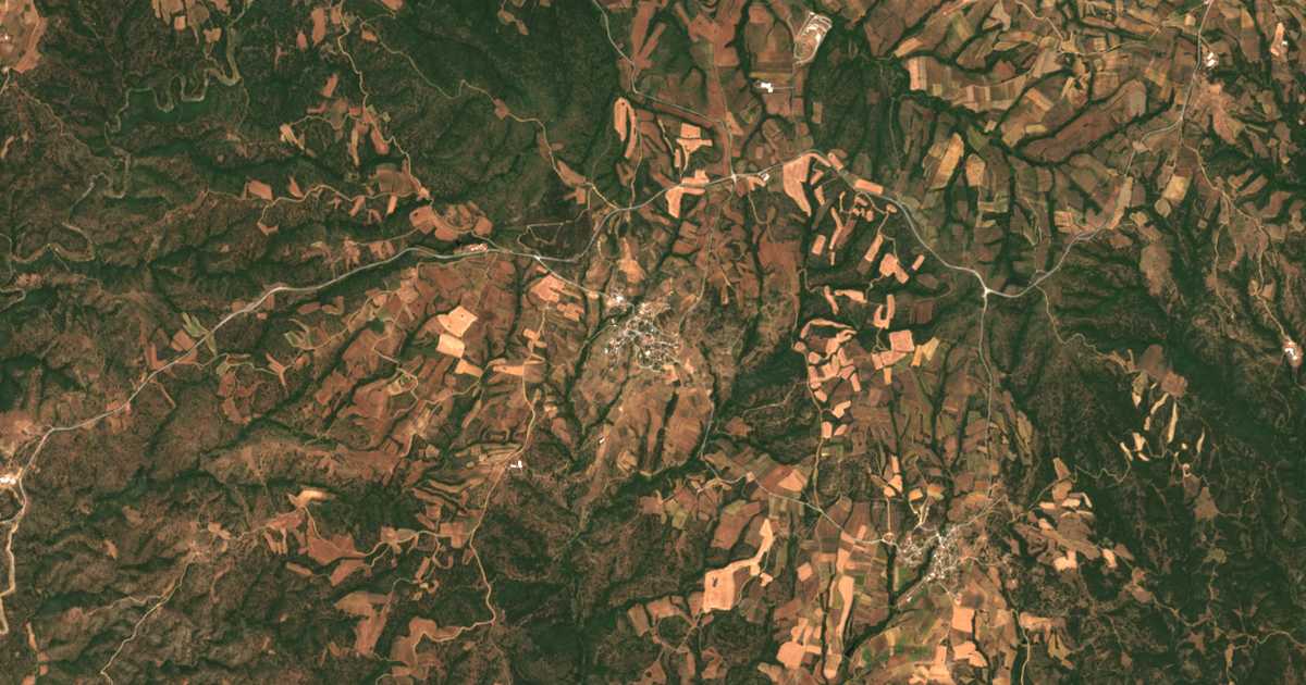 Сателитска карта на Кара Омерли