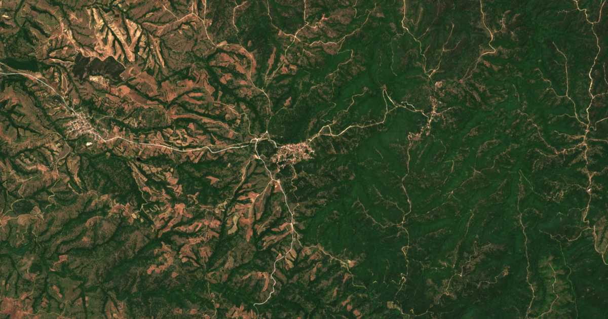 Сателитска карта на Берово